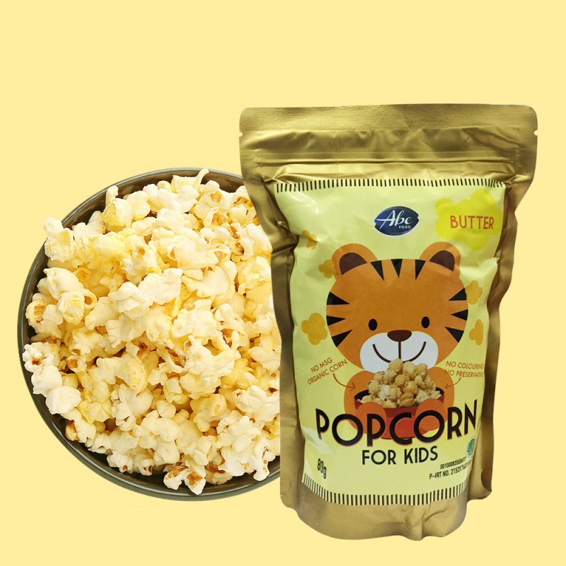 Popcorn &amp; Brownies abe food For Kids 80 Gr / popcorn anak / SNacking Anak NO MSG NO GLuten