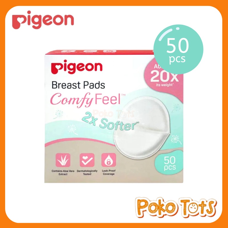 [NEW] Pigeon Breast Pads Comfy Feel Isi 50pcs Penyerap Asi Breast pad HoneyComb Breastpad WHS