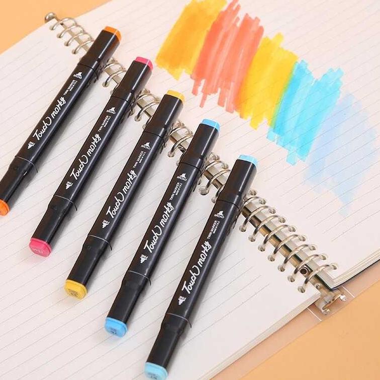

(Y6Z6) ✯ Spidol Dual Side Fine Art Brush Pen Art Marker Set - HL0270 //Pasti@murah