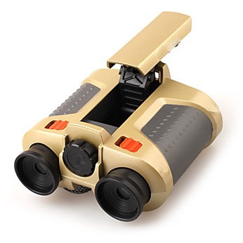 Night Scope 4 x 30mm Binoculars with Pop-Up Light / Teropong - Gold