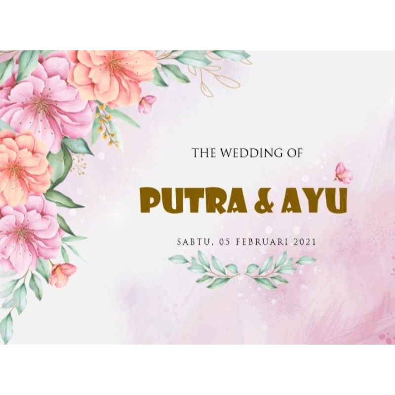 Udangan Video Pernikahan Digital Rustic 2