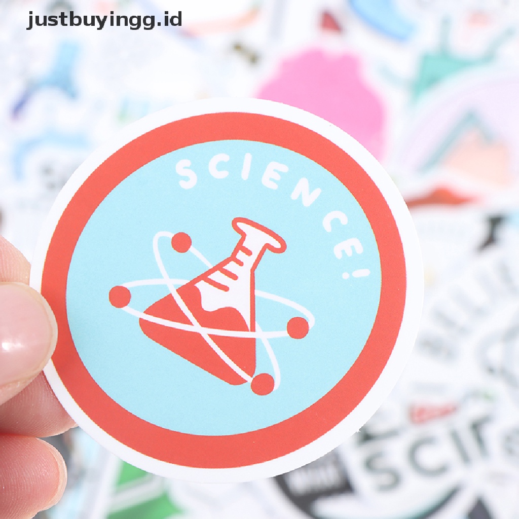 (Justbuyingg.Id) 50pcs Stiker Laboratorium Kimia Untuk Laptop / Handphone / Skateboard / Koper