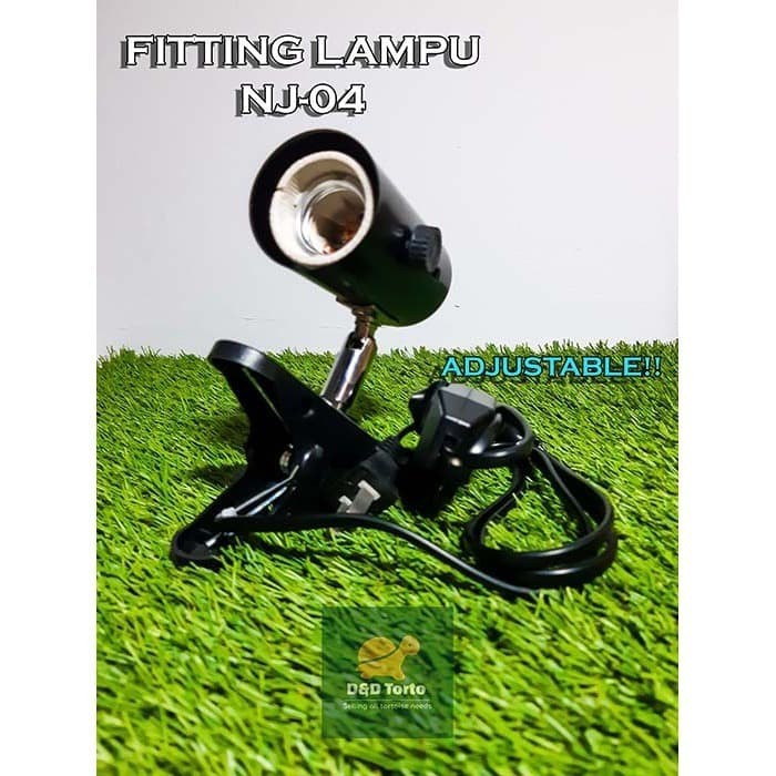 Nomoypet NJ 04 Fitting Lampu Reptil Adjustable Torto Nomoy NJ-04 - SULCATA ALDABRA KURA