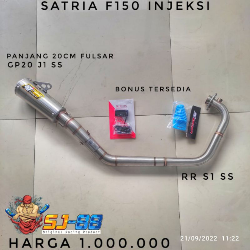 Knalpot sj88 satria fu injeksi (gratis ongkir)