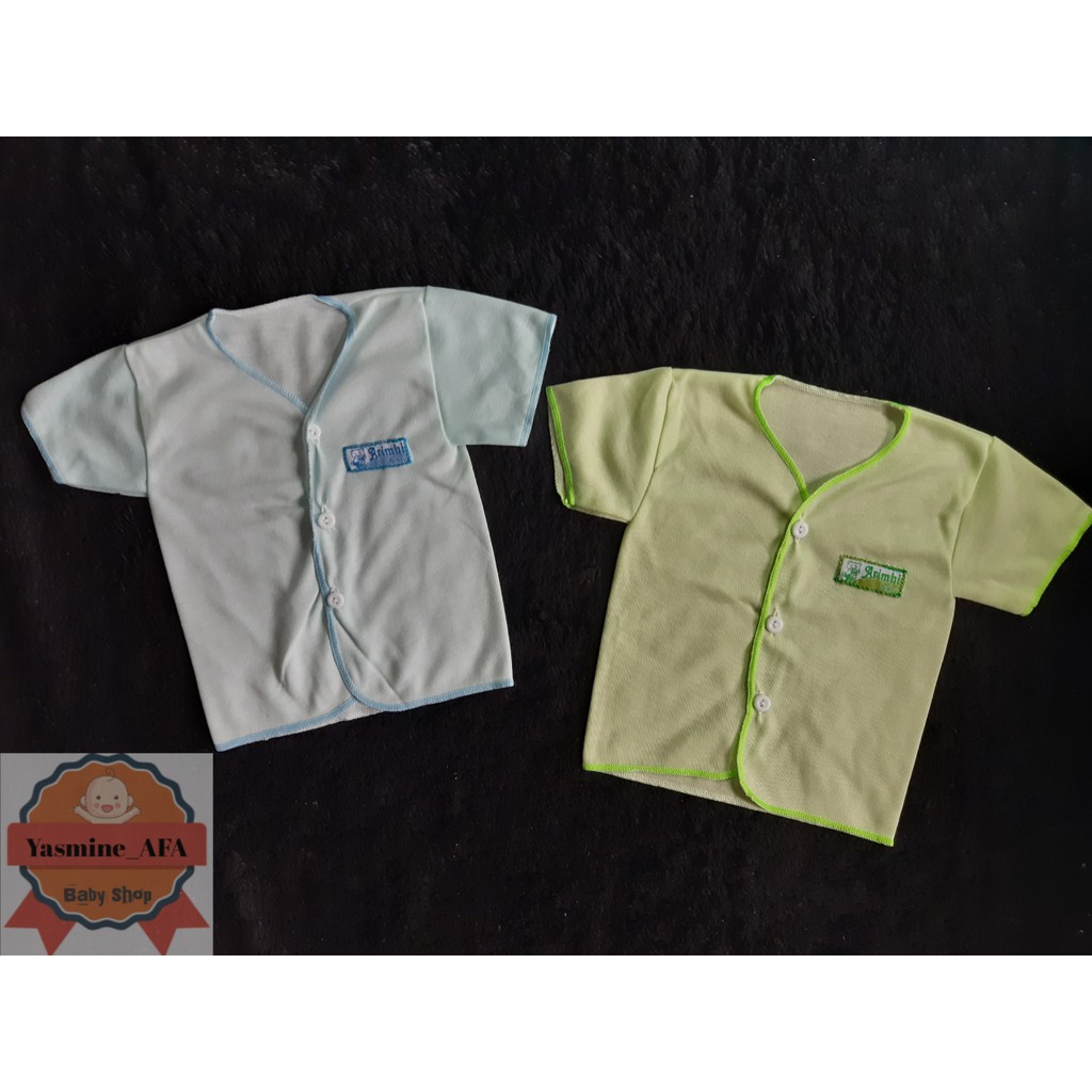 Baju Bayi Tangan Pendek Polos Newborn Arimbi NJA 0-3 Bulan