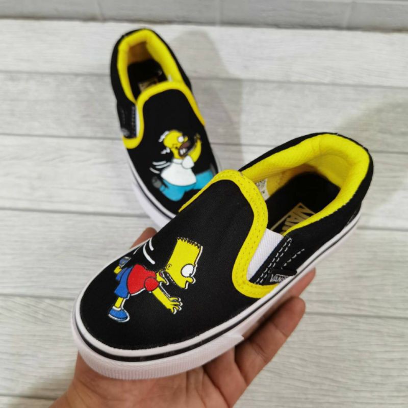 SEPATU KIDS ANAK VANS SLIP ON THE SIMPSONS SIZE 26-30