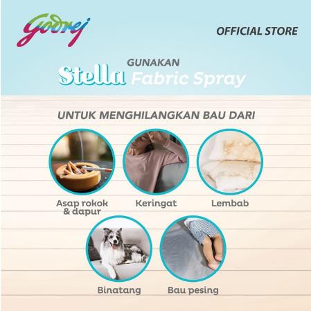 * NCC * Stella Disinfectant Fabric Spray Fresh Protect Bunuh Kuman Pada Permukaan Kain