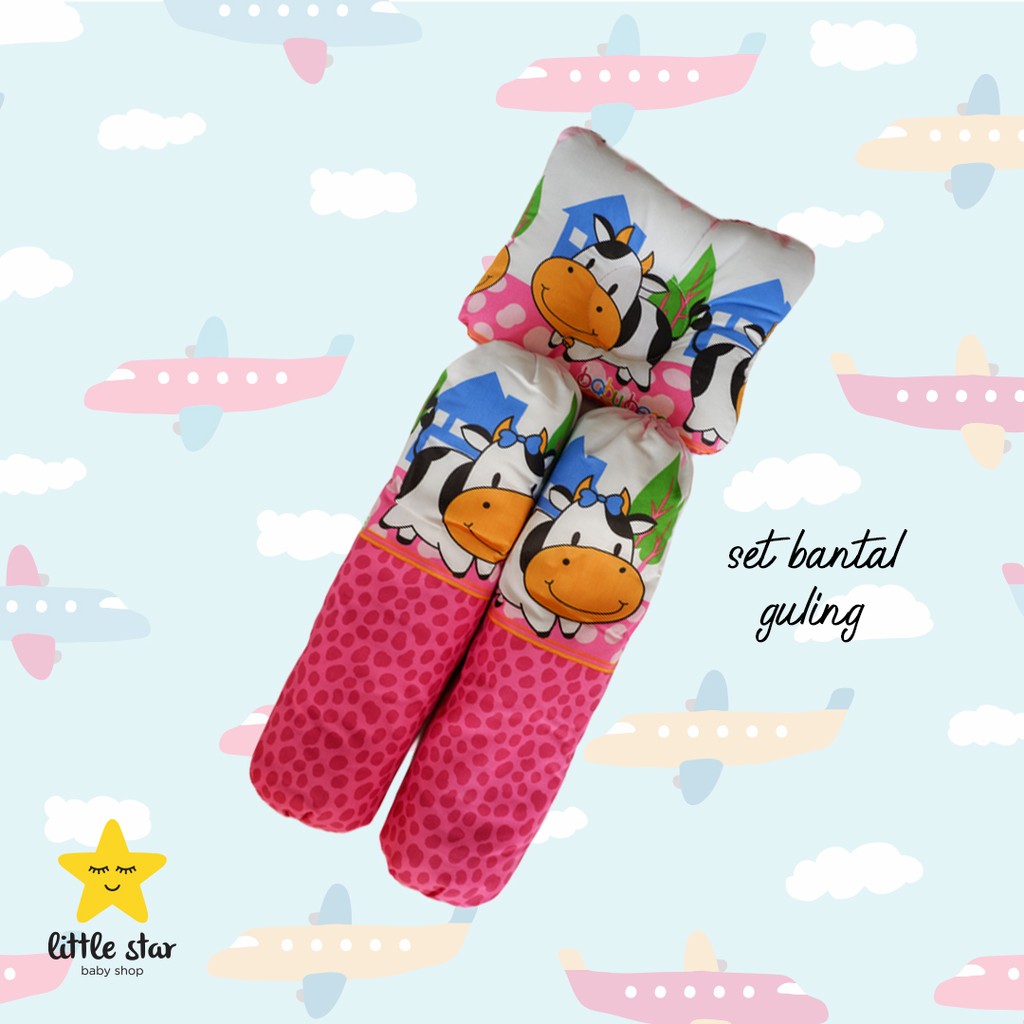 BESS Set Guling Bantal Peang Bayi | Bantal Cekung Anti Peyang