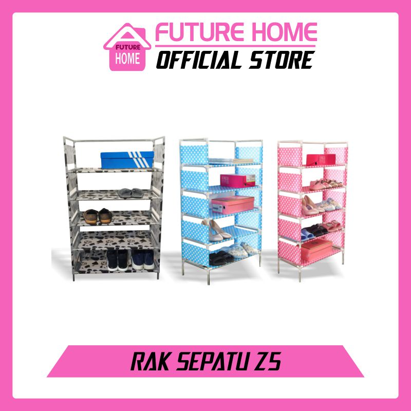 Rak Sepatu 5 Susun Portable minimalis Rak Serbaguna Rak Tas hemat tempat