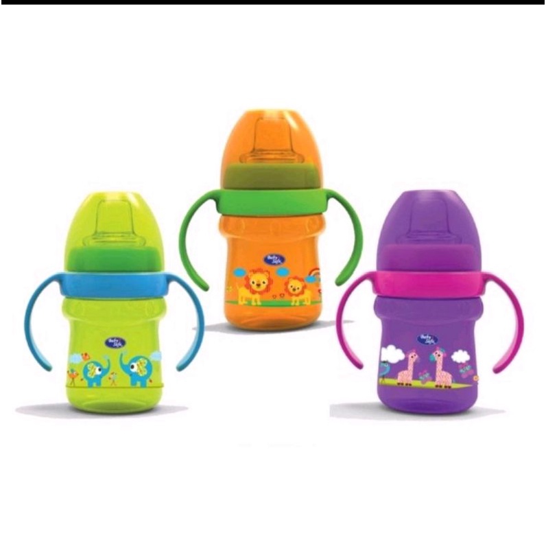 Babysafe Botol Training Cup Straw dan Sippy dengan Pemberat Sedotan Botol Minum Susu