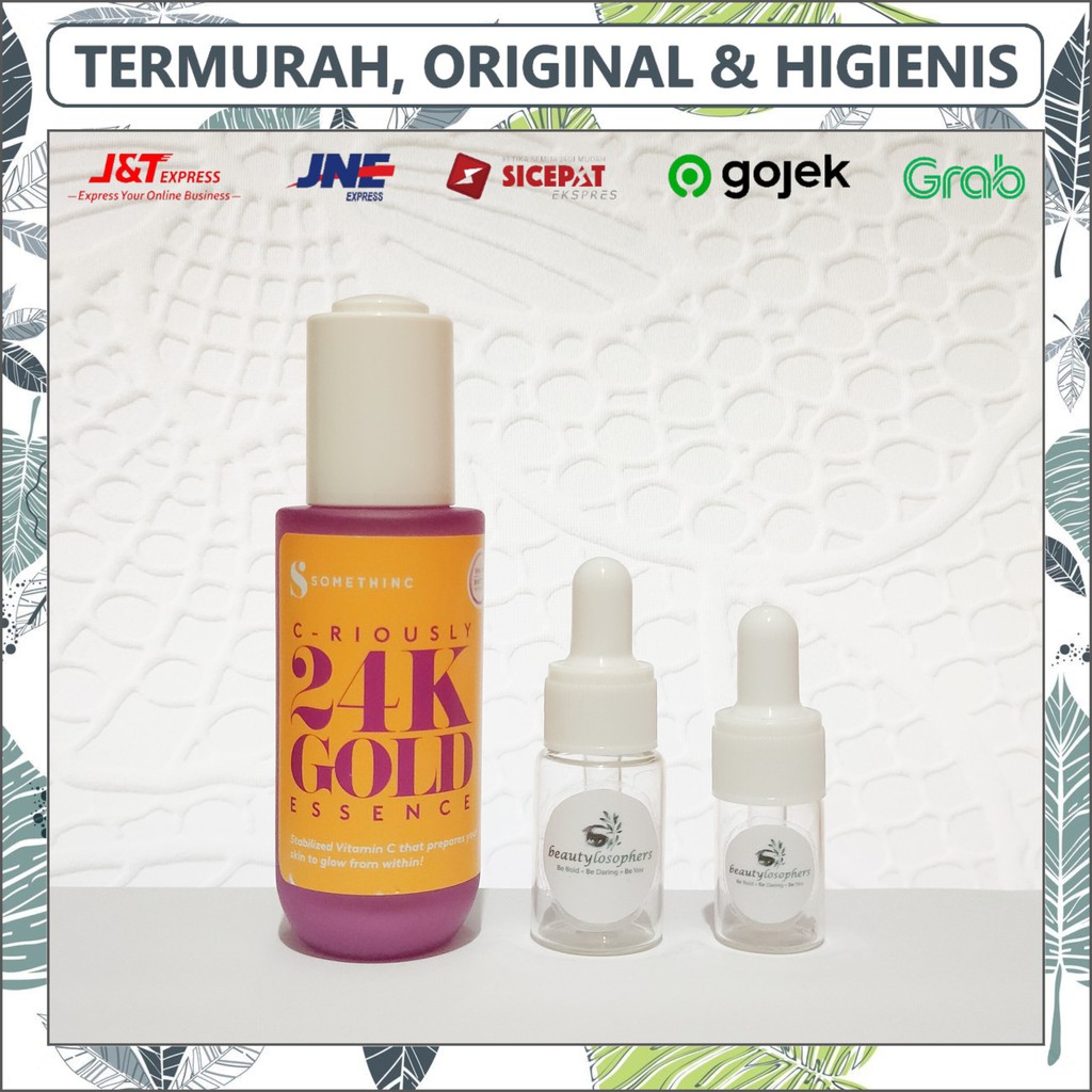 [SHARE] SOMETHINC C-RIOUSLY 24K GOLD ESSENCE | SERUM WAJAH SOMETHINC SHARE IN BOTTLE JAR
