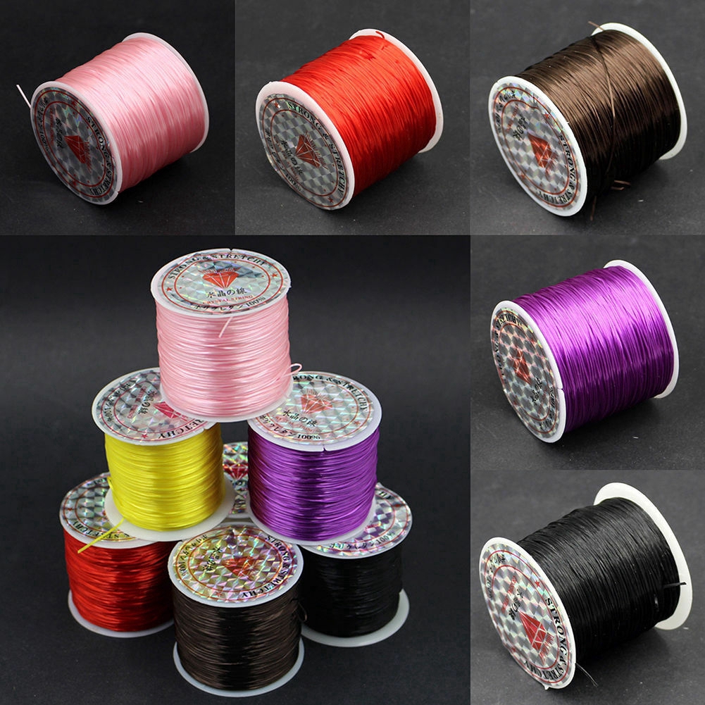 10m/Roll Strong Elastic Crystal Beading Cords 1mm for DIY Elastic Beaded Bracelets Jewelry Making Stretch Thread String Line