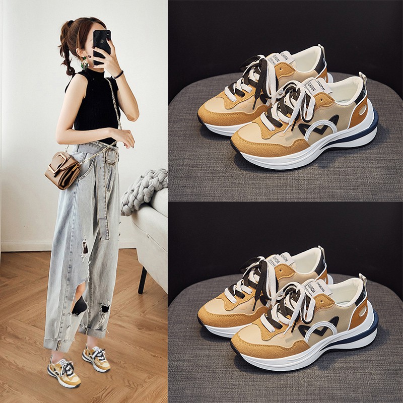 [DENDEN.ID] Sepatu Olahraga Wanita Sneakers Fashion Korea Import DD1031