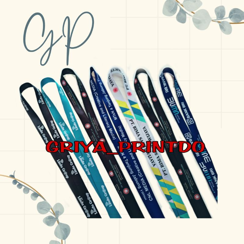 

CUSTOM LANYARD NON FINISHING MINIMAL ORDER 50 PCS/CUSTOM TALI ID CARD 2CM/ TALI ID CARD CUSTOM NON FINISHING MURAH