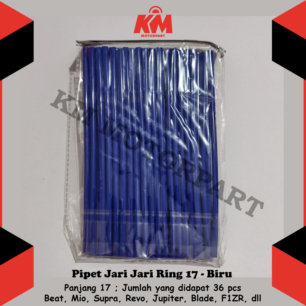 Pipet Jari Ring 17 Motor dan Sepeda Sedotan isi 36 pcs untuk Beat Mio Nex Scoopy Vario Xride dll