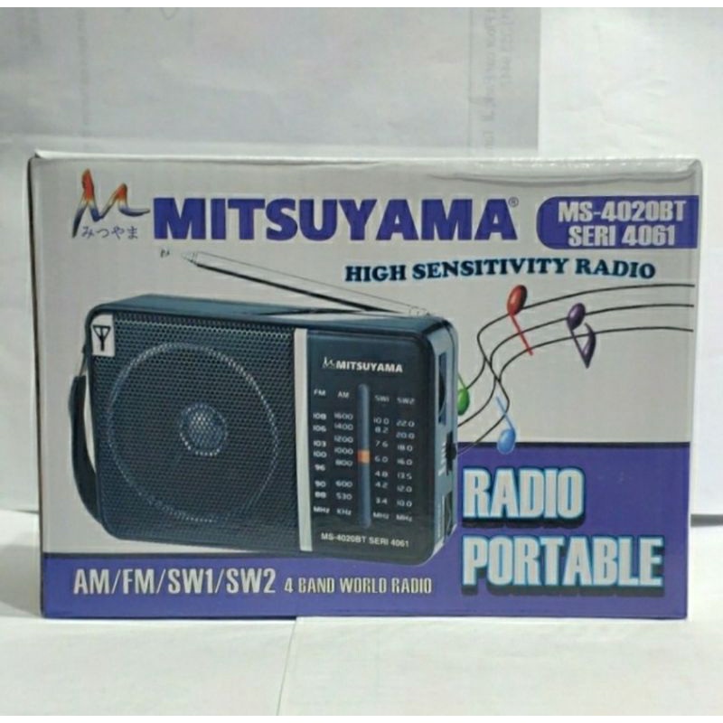Mitsuyama MS-4061 Radio Portable - Desain Jadul