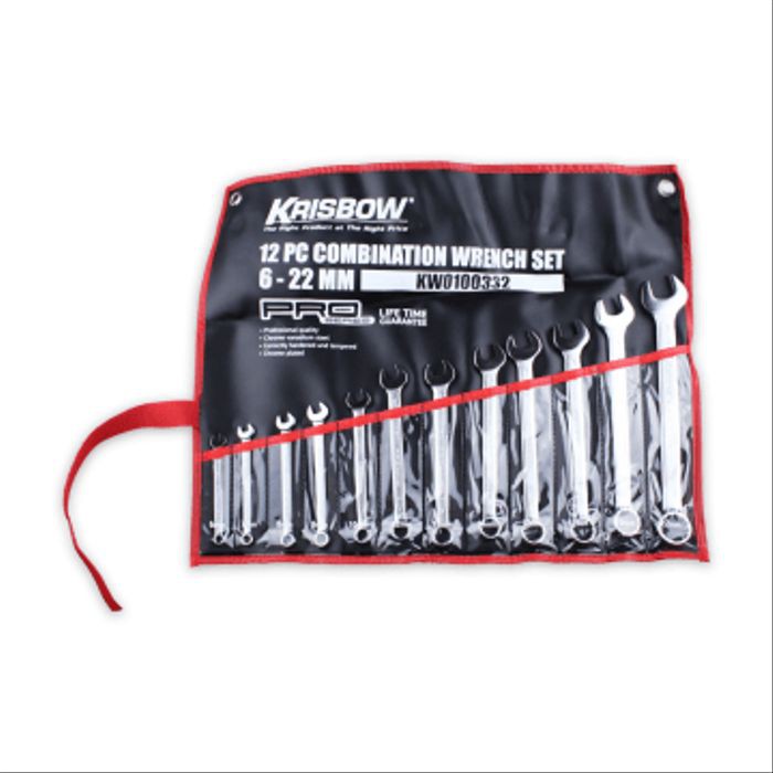 KUNCI RING PAS 12 PCS COMBINATION WRENCH SET 6 - 22 MM KRISBOW