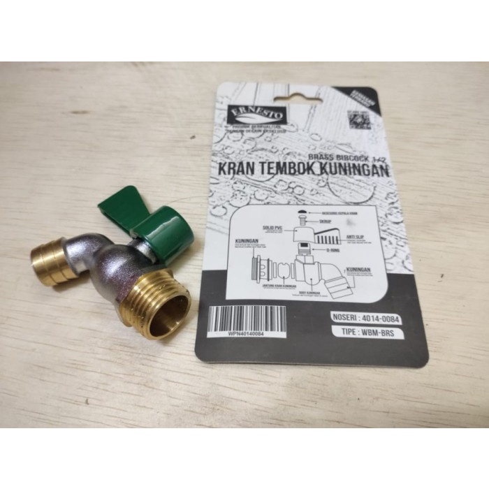 Planet88 - PT 88 - KRAN KUNINGAN 1/2" ERNESTO WBM-BRS (PENDEK / CEBOL)