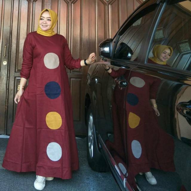Gamis cntik bola ball