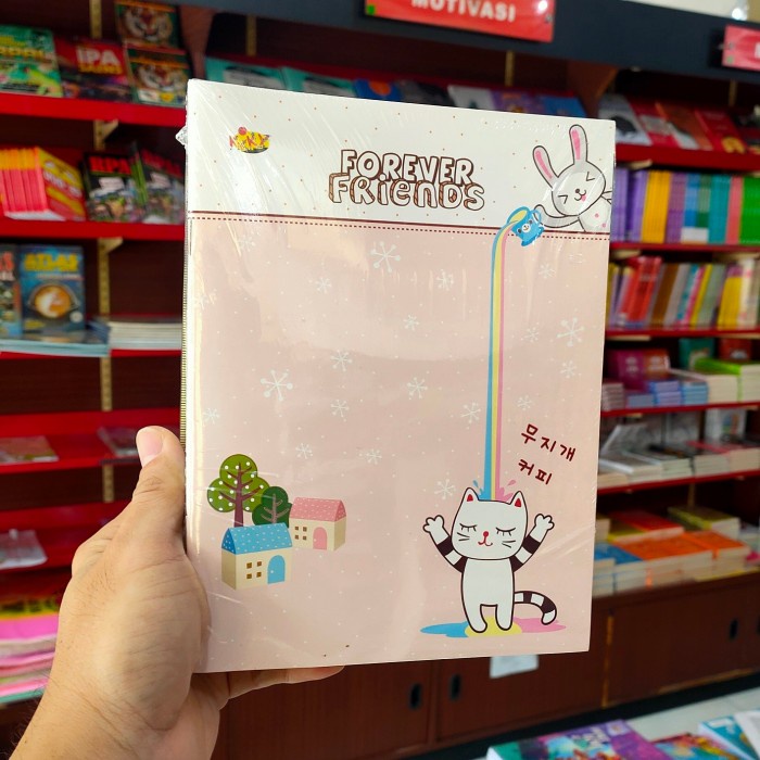 

Terlaku Buku Tulis KIKY 38 Lembar - WARNA - Isi 10 Buku per pack - WRN FOREVERFRND
