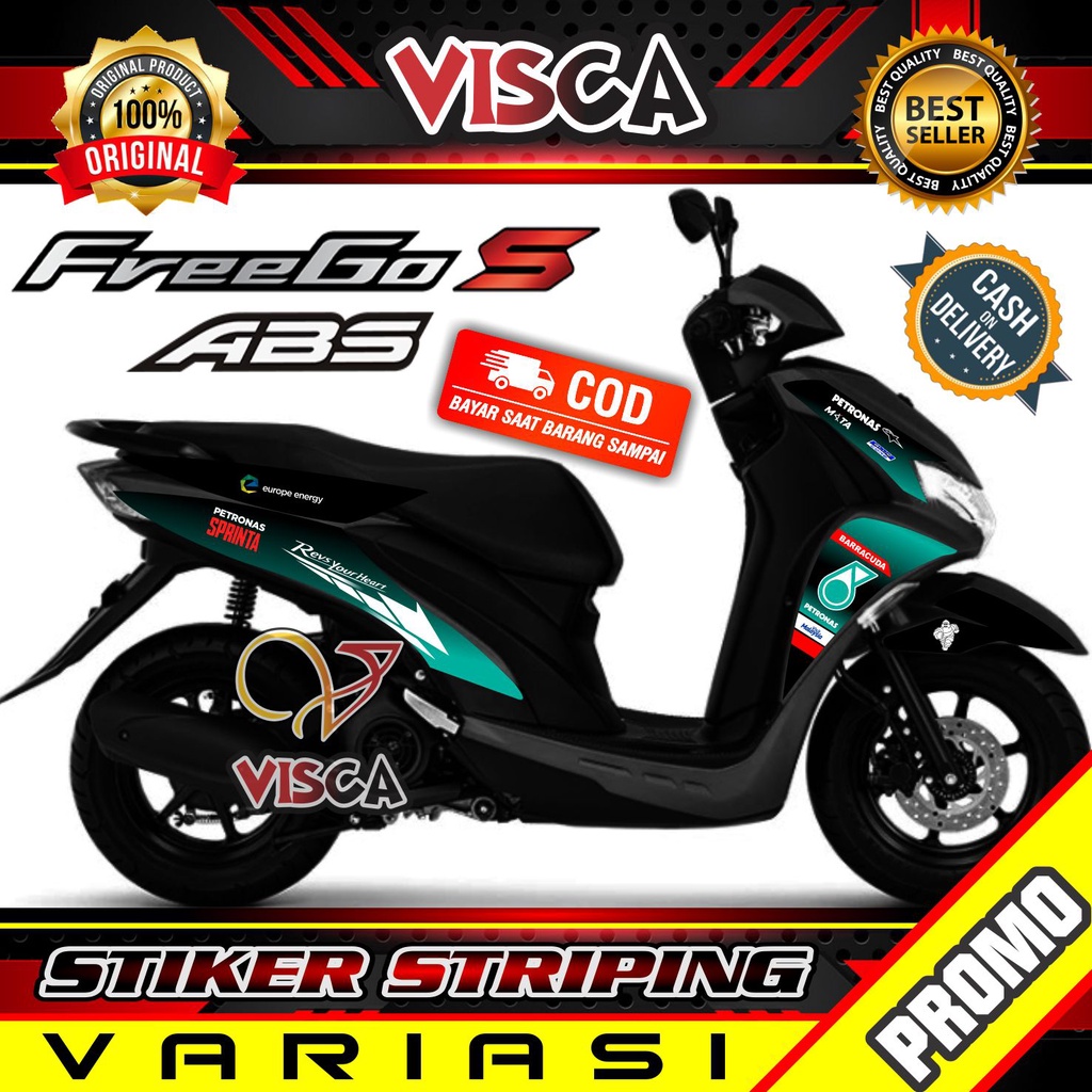 Striping Freego - Stiker Sticker Striping Variasi Lis Yamaha Freego - Striping Hologram Freego Petro