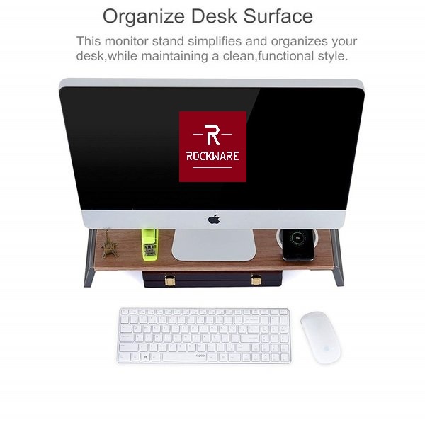 ROCKWARE RW-MSO01 - Desktop Monitor Stand Riser Organizer