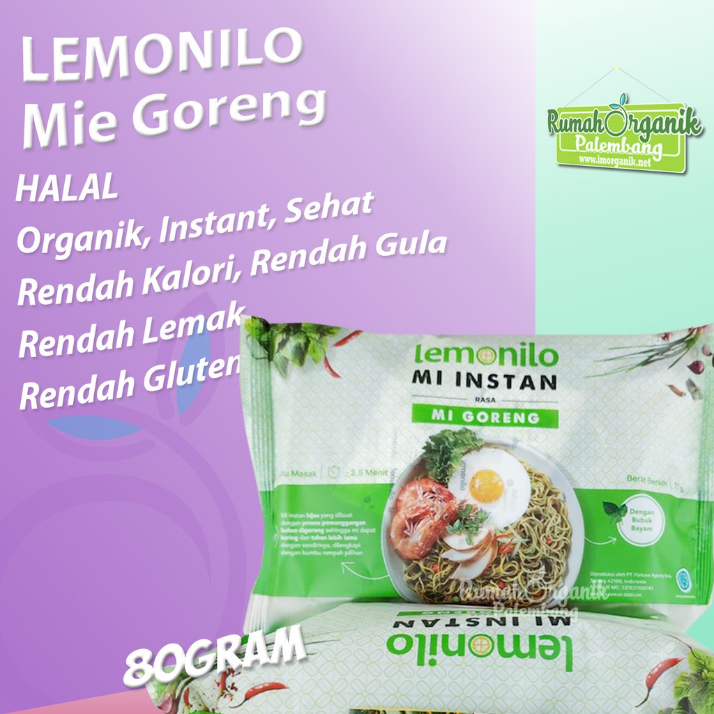 

MIE LEMONILO MIE GORENG - Mie Sehat Alami Rendah Gluten