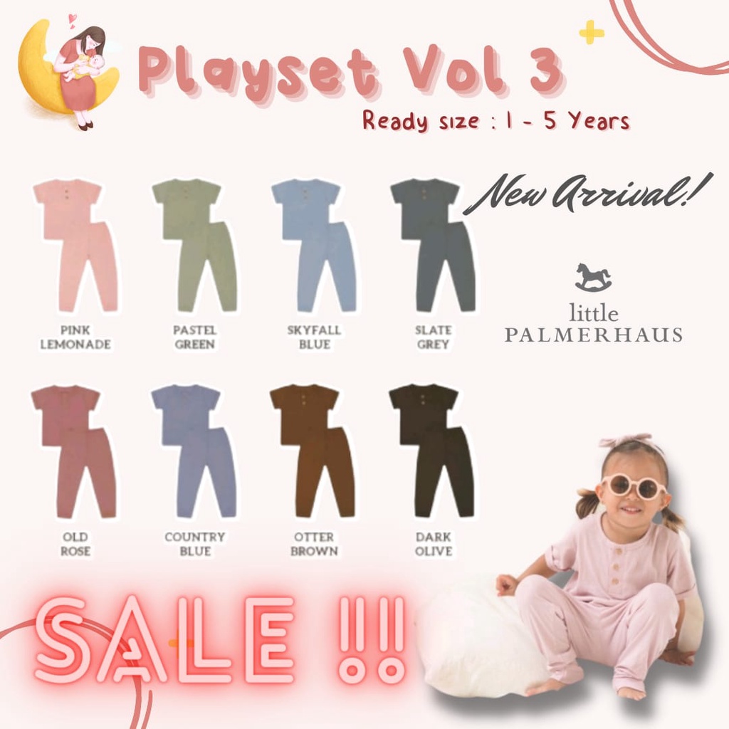 SALE Little Palmerhaus Colourful Playset (Piyama Anak) 1-6 Tahun 3.0 CBKS