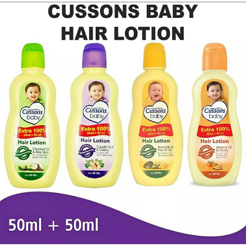 CUSSONS HAIR LOTION 50+50 Ml / Minyak Rambut Baby