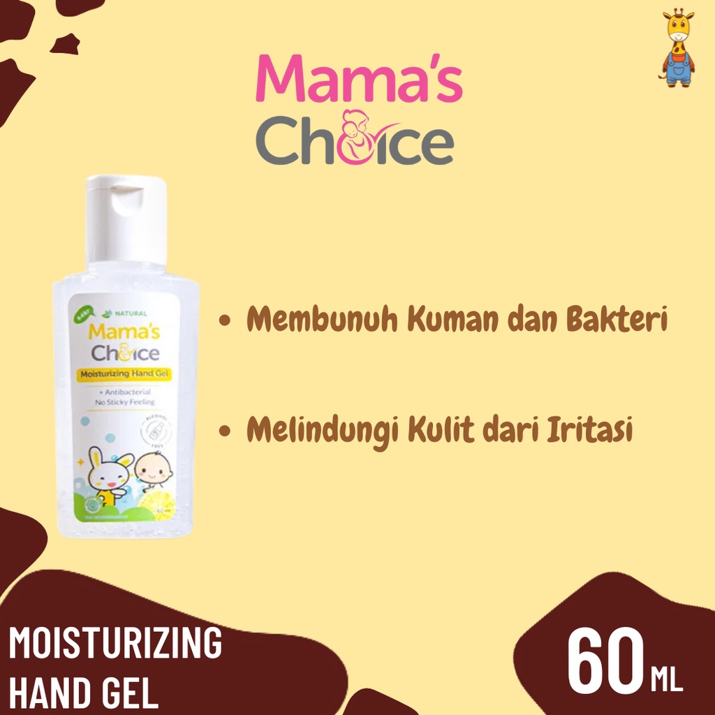 Mama Choice Moisturizing Hand Gel 60ml - Antiseptik Untuk Bayi