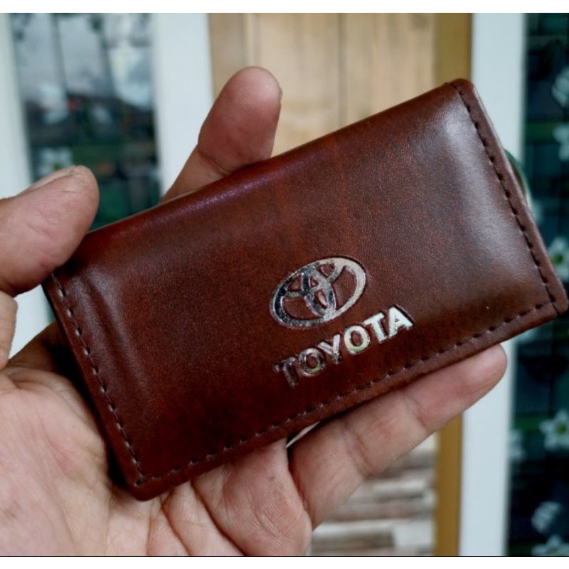 gantungan kunci mobil Toyota lipat 3 elegan dompet STNK mobil Toyota