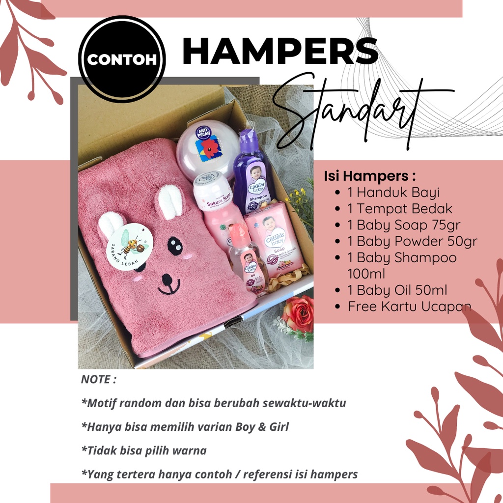 Hampers Perlengkapan Mandi Paket Kado Bayi Newborn