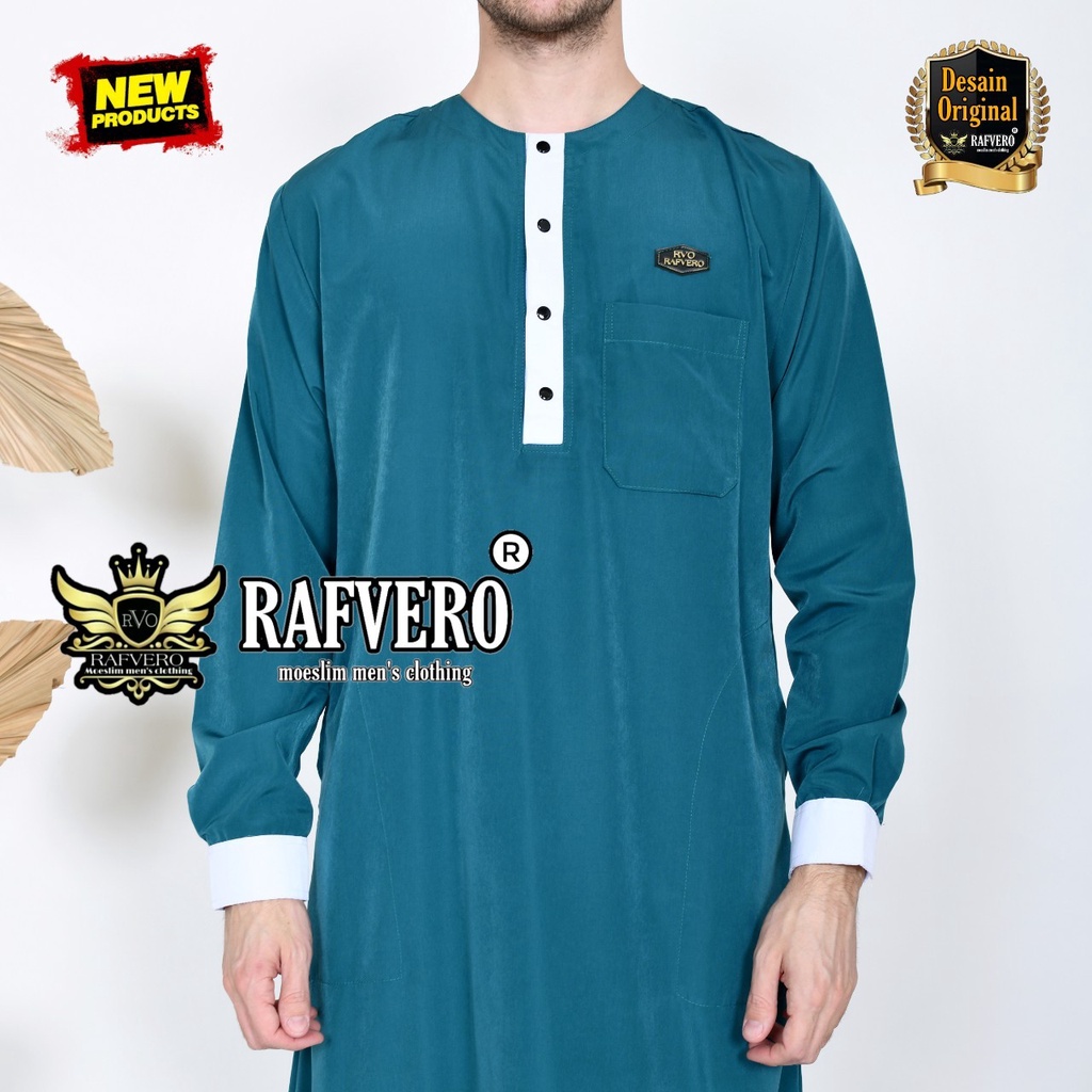 Gamis Muslim Pria Jubah Dewasa Original Rafvero Al Mannaf