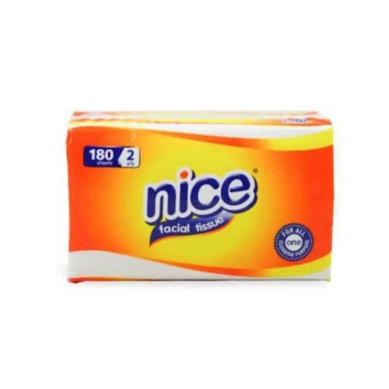 TISSUE FACIAL NICE  | TISSUE NICE ROLL | 180, 120, 250 SHEET 2PLY | NICE TISIU WAJAH-180s 2ply