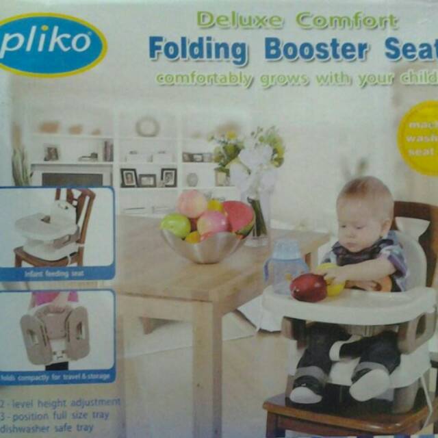 Kursi makan bayi pliko Folding booster seat pliko