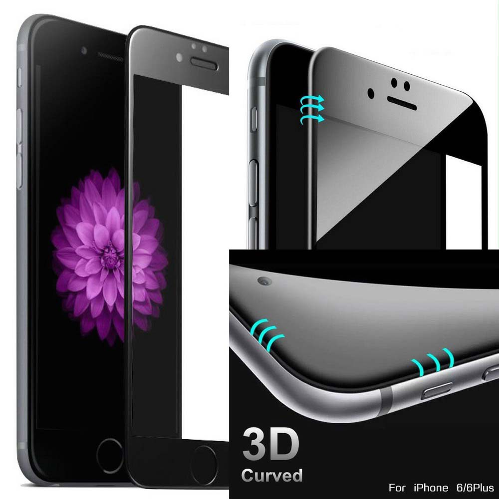 Tempered Glass For Iphone 6 Plus /  IPHONE 6G / IPHONE 6S Ukuran 5.5 inch Full Colour / Anti Gores Kaca Temper Glass