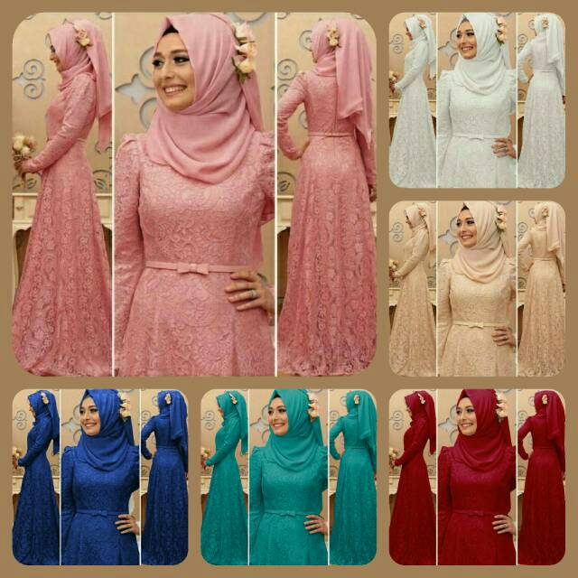 (Promo) Set Syari polos Brukat Furing MX SEIKHA DUSTY Vo