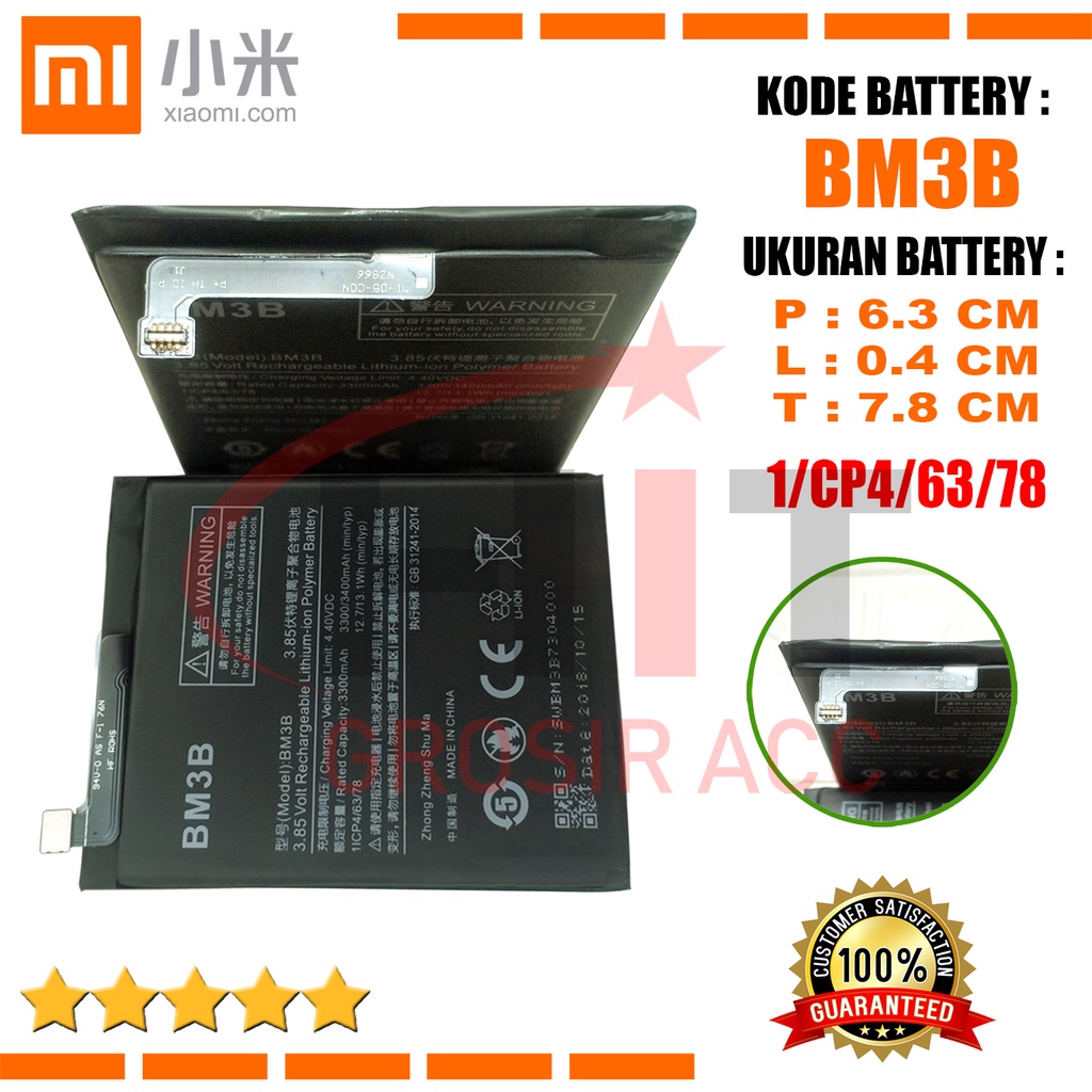 Baterai Battery Xiaomi BM3B / MI MIX2 Original