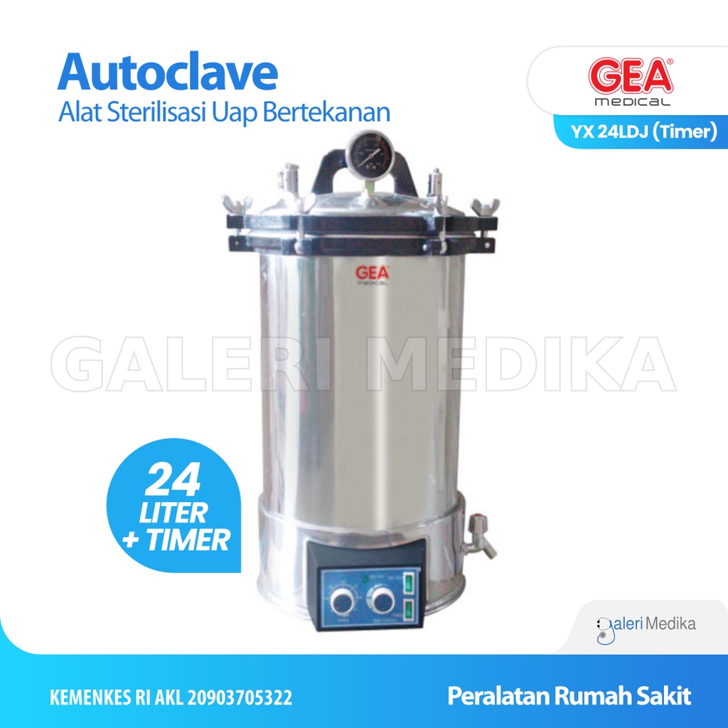 Autoclave GEA YX-24 Autoclave 24 Liter - Dengan Timer