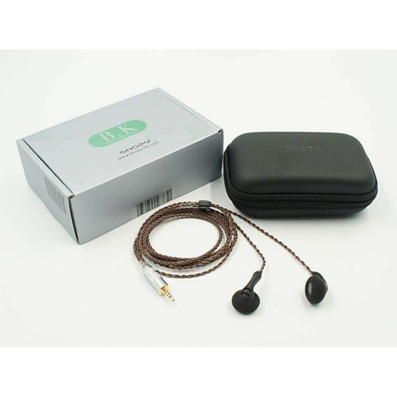 SHOZY BK Black 3.5mm Audio HiFi Audiophile Flat-head Earphones Earbud