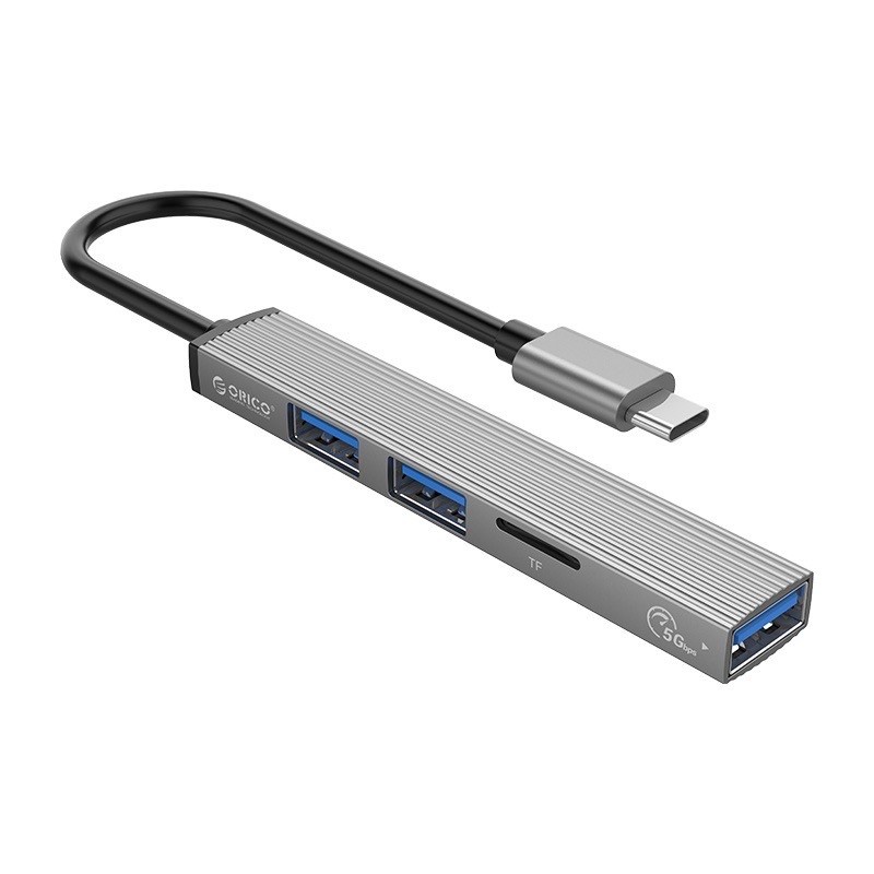 Orico HUB Usb Type C 4in1 USB2.0x2 Micro Sd Slot + USB 3.0 HUB Extension Type C