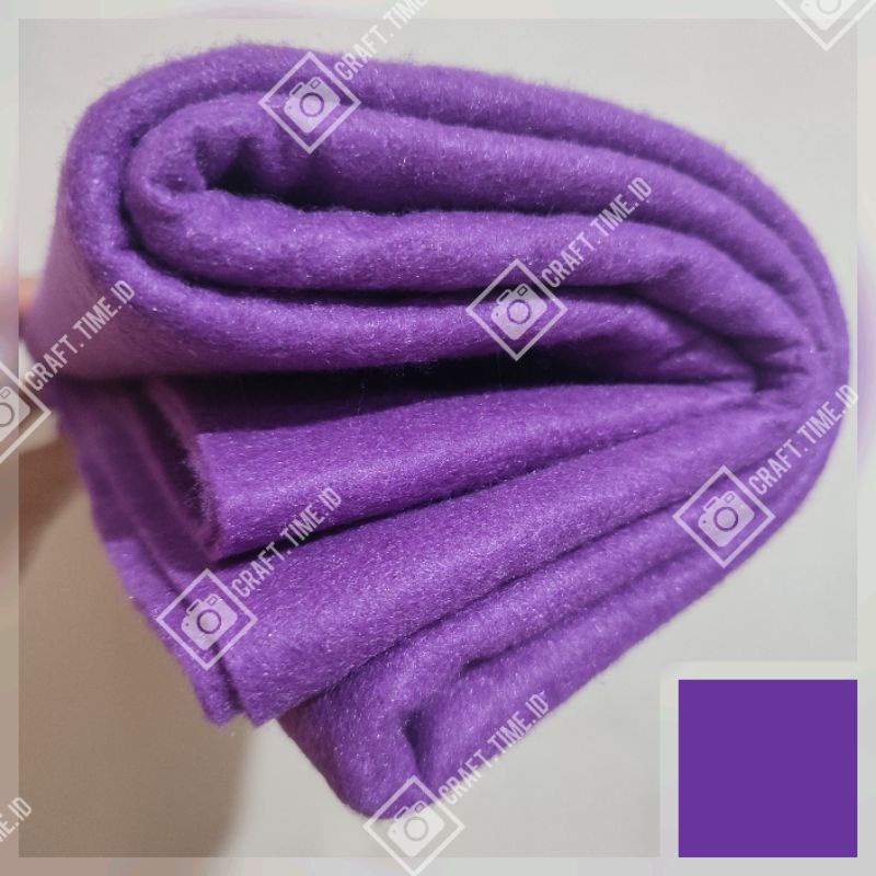 KAIN FLANEL / FELT IMPOR TEBAL 1 METER-PURPLE (A)