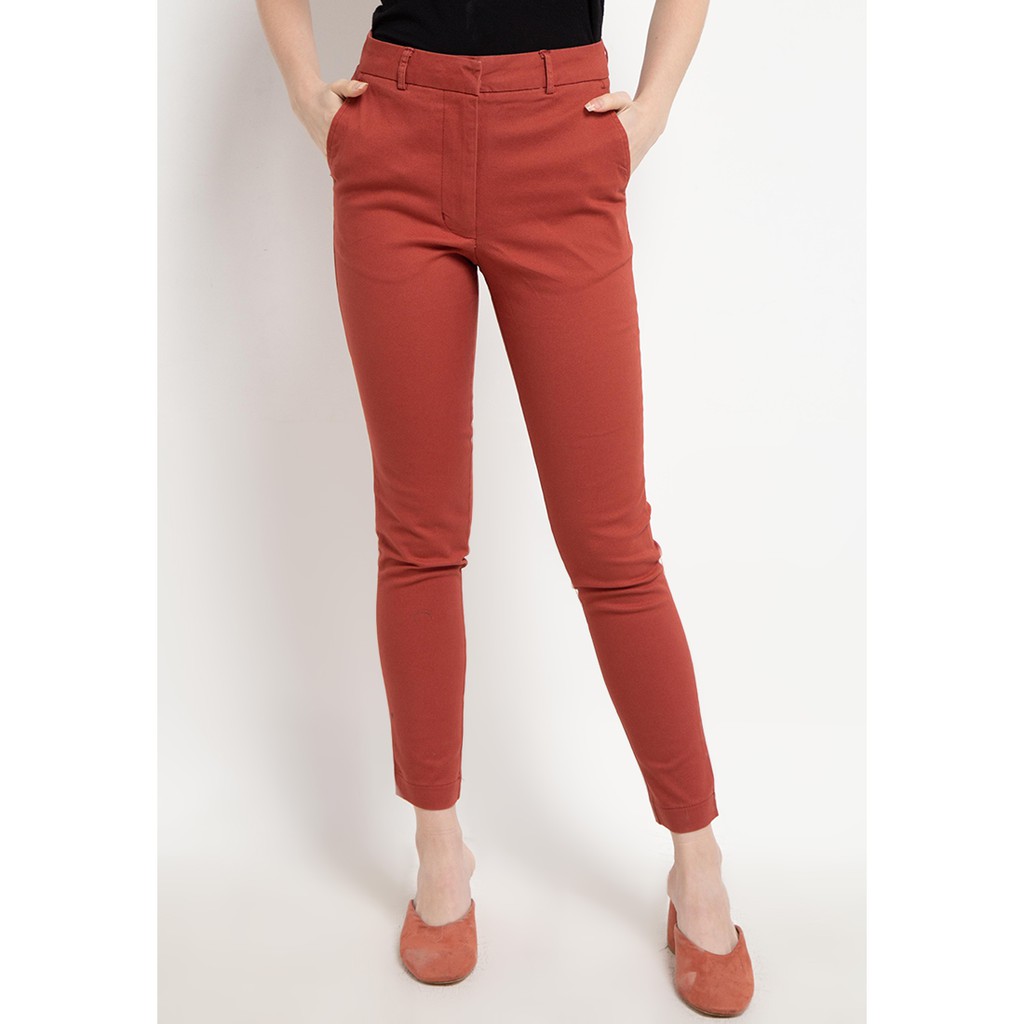 Geela Official - Slim Fit Pants Teracotta ( G.3167-95 )