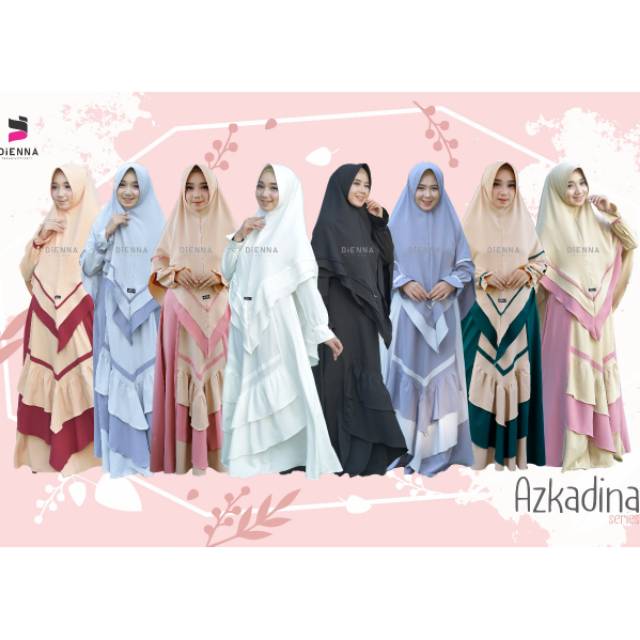 Azkadina Series by Dienna Gamis Set Syari