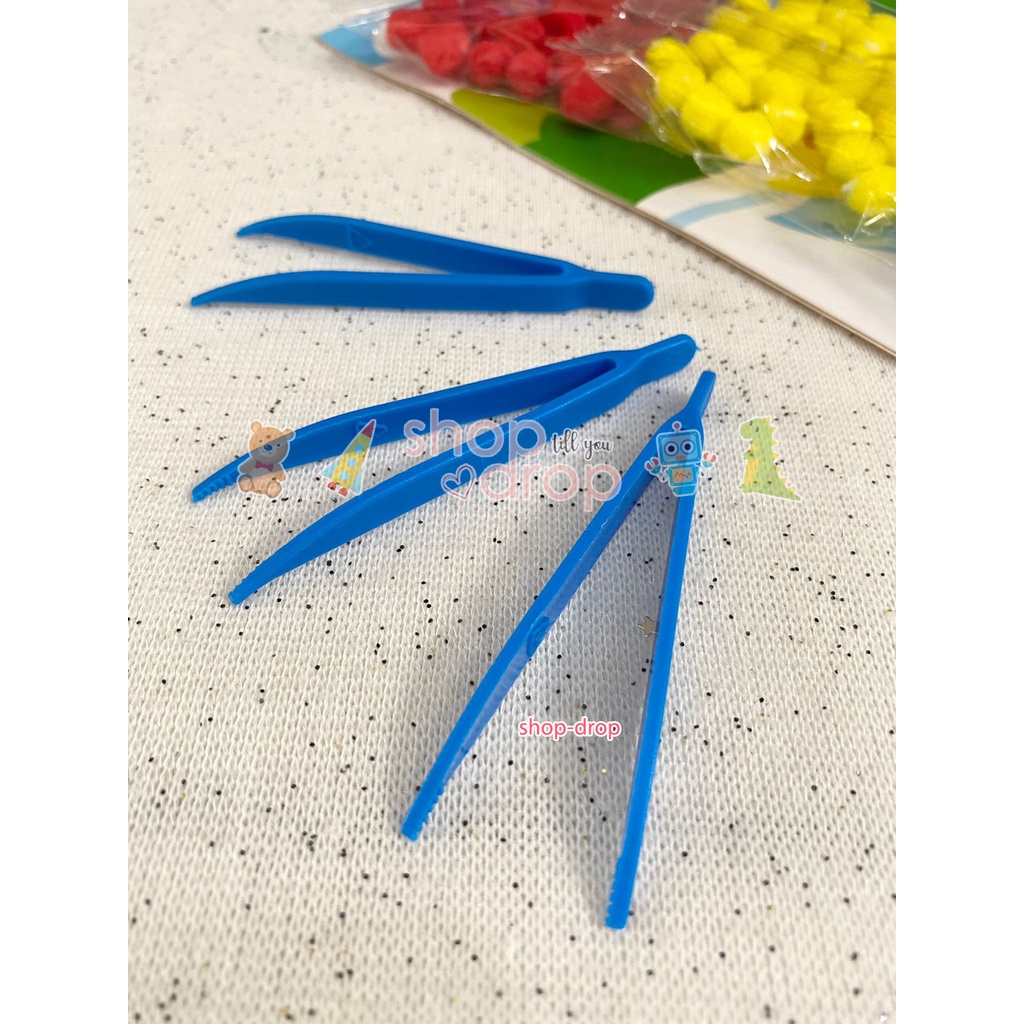 Tweezer Pinset Penjepit Anak - Capitan Anak - Alat Montessori Tool - Tweezer Plastik - Pinset Plastik