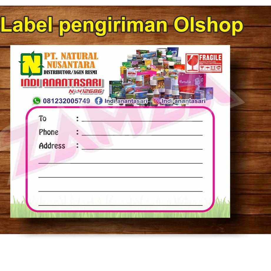 

㊤ 100lembar Sticker pengiriman olshop Costum HOT SALES 2785 ◘