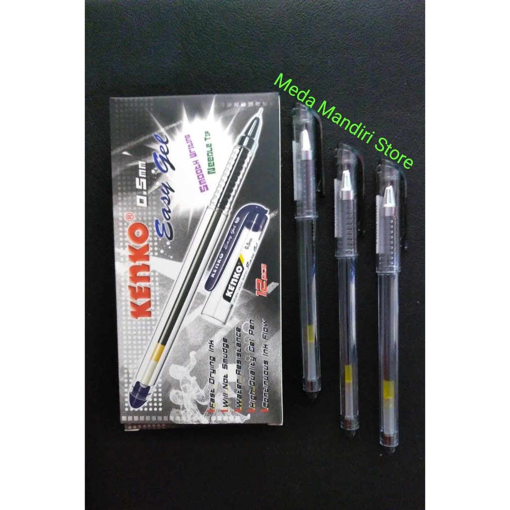 

Pulpen Kenko Easy Gel Hitam 0.5mm