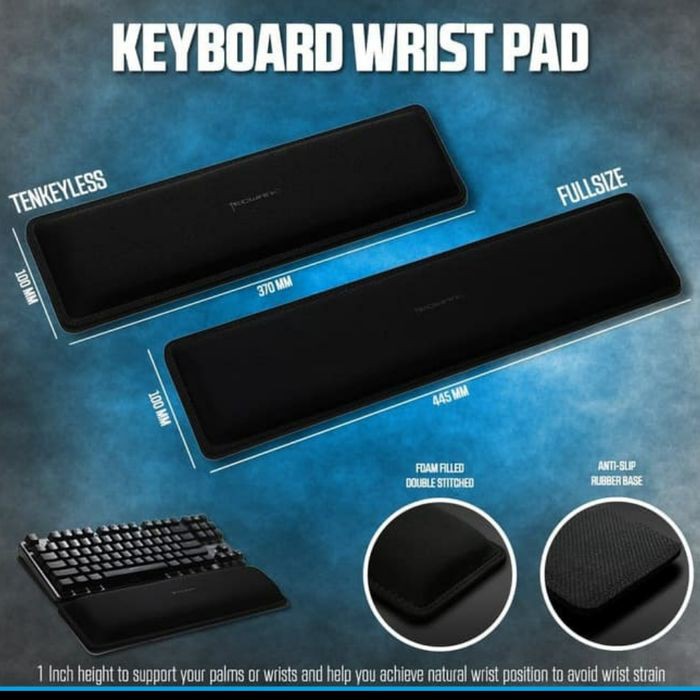 Tecware Keyboard Wrist Pad / Arm Rest - TKL Size atau Full Size