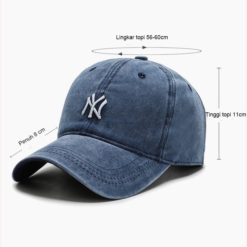 Topi premium Pria/wanita 032 import topi baseball bordir New York