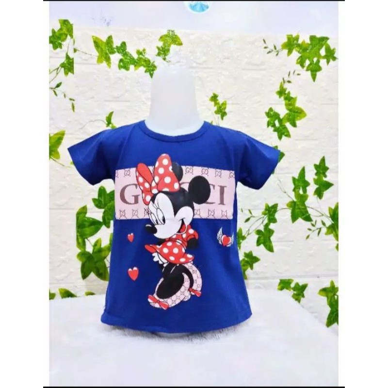 Kaos anak cewek Gucci Minnie